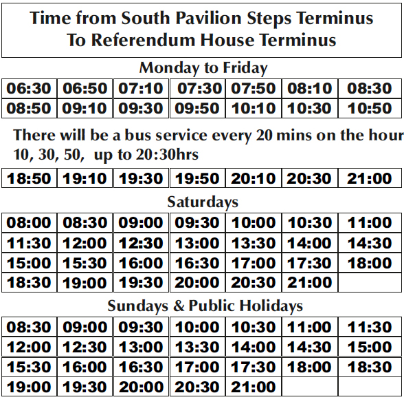 Image of Route Timetable 3 2