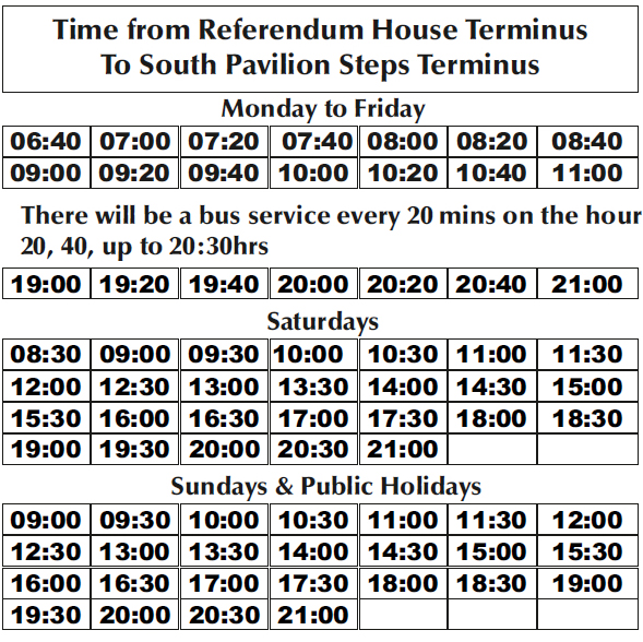 Image of Route Timetable 3 3