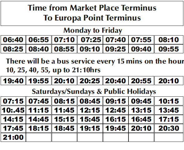 Image of Route Timetable 2 2