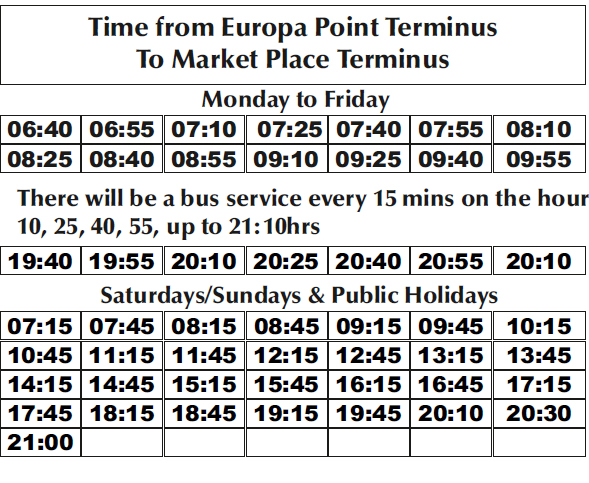 Image of Route Timetable 2 3