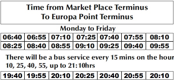 Image of Route Timetable 2 2 Weekday