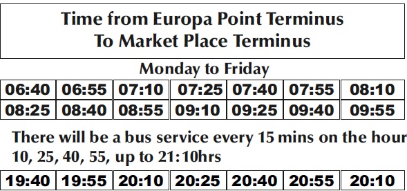 Image of Route Timetable 2 3 Weekday
